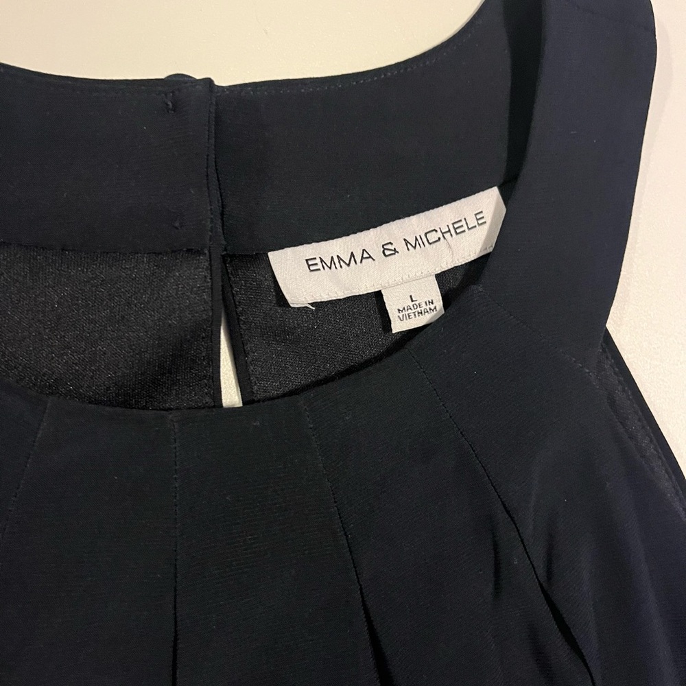 Emma and Michelle navy blue jumpsuit size L